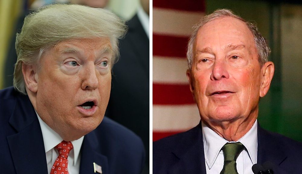 Donald Trump Trump and Michael Bloomberg square off in Super Bowl commercials