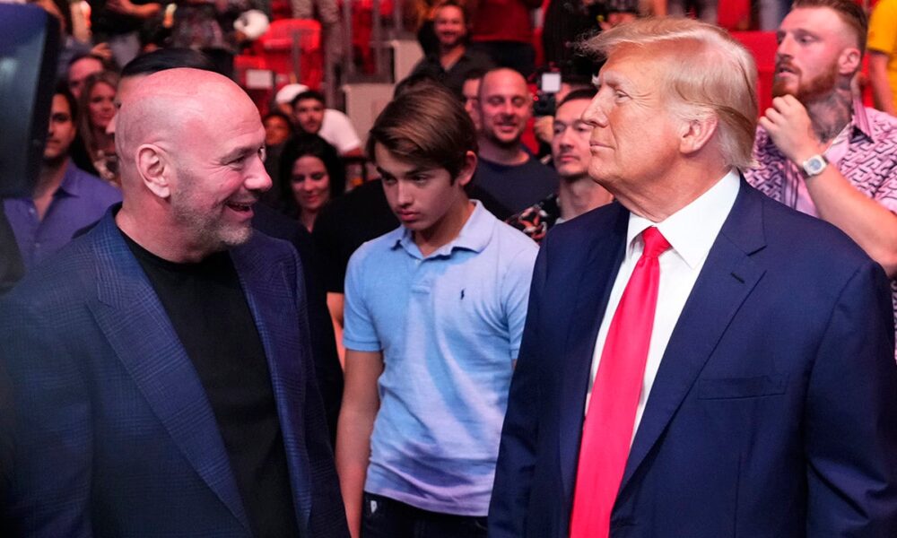 Donald Trump Donald Trump makes UFC 299 appearance after Georgia rally: ‘Easier business than politics’