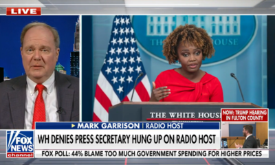 White house Radio host says ‘there’s no question’ Karine Jean-Pierre hung up on him in middle of interview